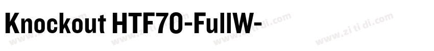 Knockout HTF70-FullW字体转换